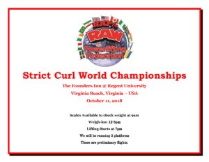 Strict Curl World Championships