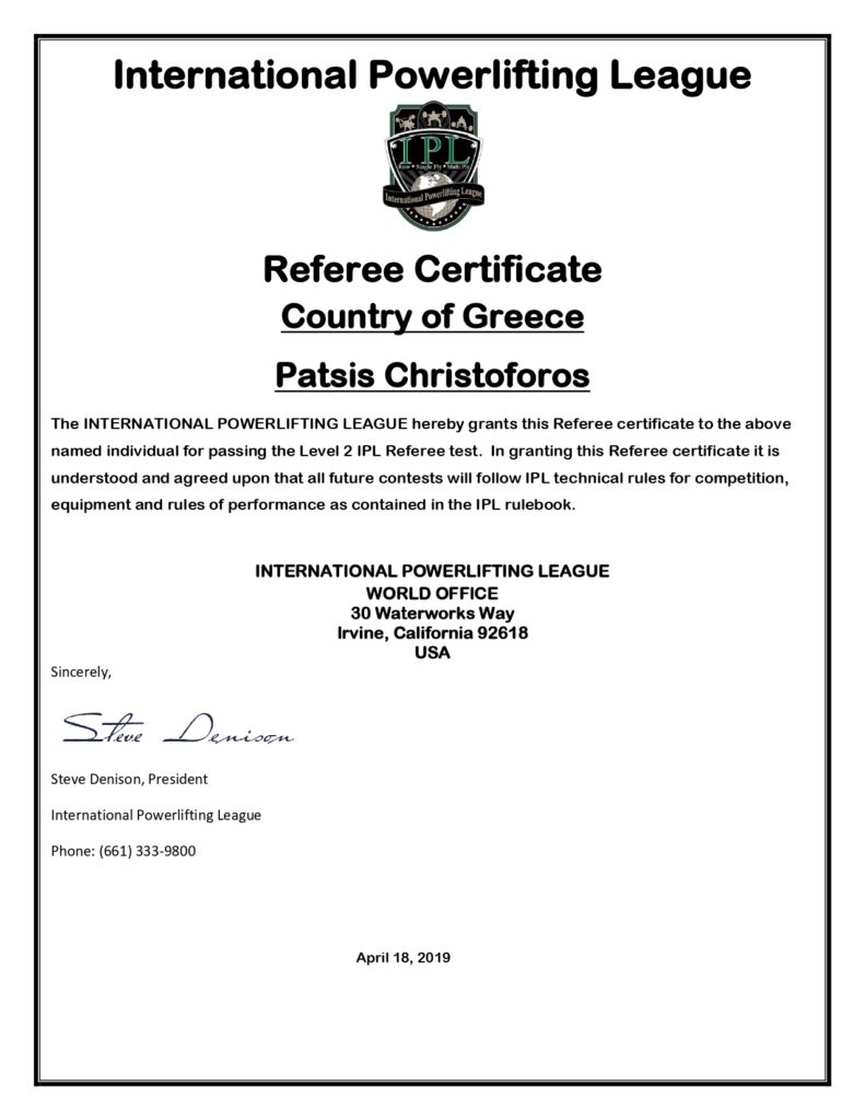 IPL Referee certificate, Patsis Christoforos_page-0001